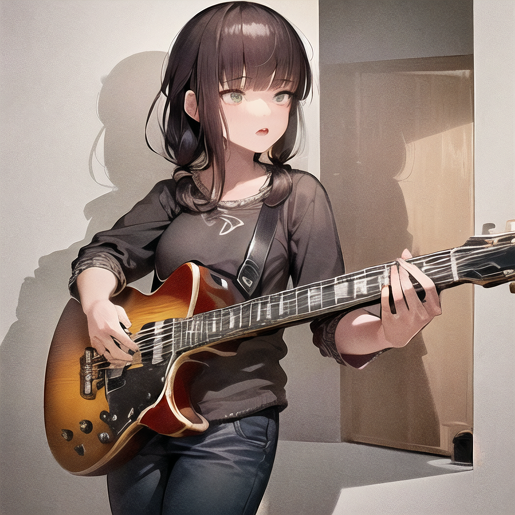 Wallpaper : anime girls, t5, sailor uniform, electric guitar 2894x4093 -  Hanako - 1892429 - HD Wallpapers - WallHere